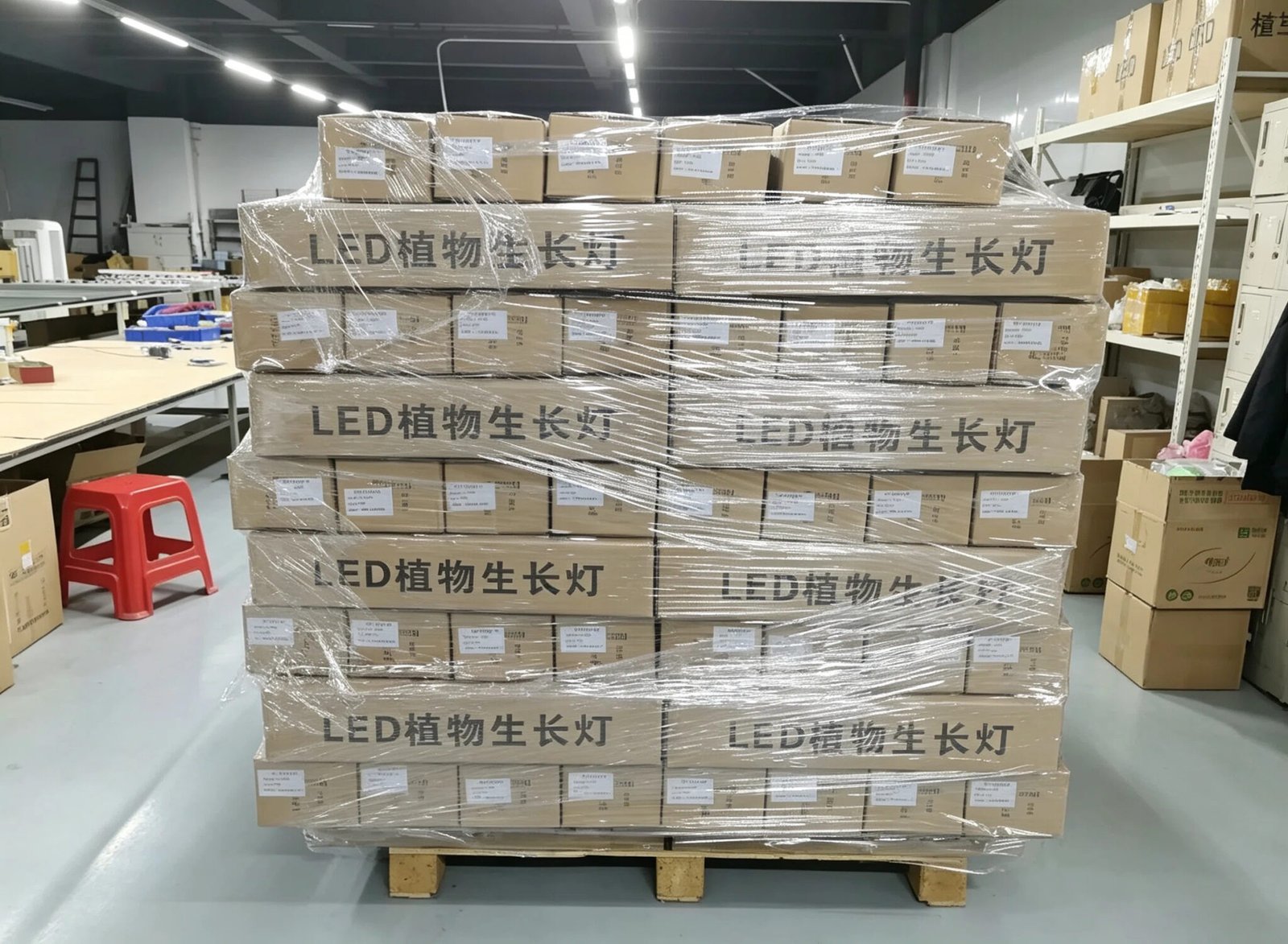 LED Grow Light Packaging Before Shipment.